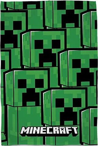 Plaid Sherpa  - Minecraft - Creeper - 100x150 Cm